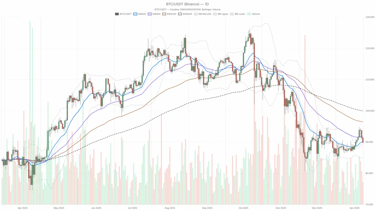 比特币价值分析：9万美元关键点位，看跌倾向即将到来 bitcoin-value-analysis-90000-key-point-bearish-bias-coming