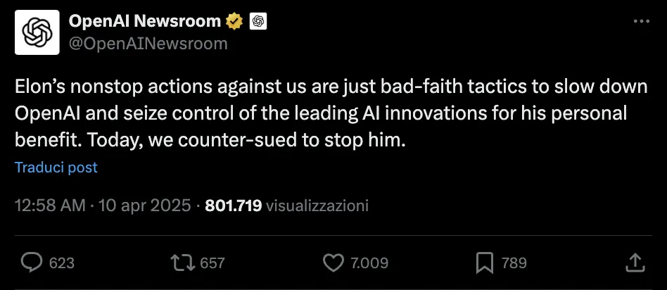 OpenAI 反诉马斯克，阻止其传播虚假新闻 openai-countersued-musk-for-preventing-him-from-spreading-fake-news